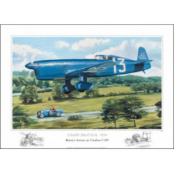 Litho Coupe DEUTSCH 1934 Caudron C-450