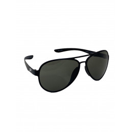 Lunette de soleil aviateur FLYING EYES Cooper Aviator, noire mat , verres G15 (vert neutre)