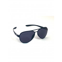 Lunette de soleil aviateur FLYING EYES Cooper Aviator, noire mat, verres gris uni foncé