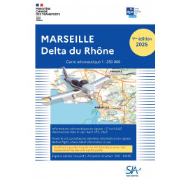 CARTE MARSEILLE DELTA DU RHONE 2025 au 1/250 000 édition 1