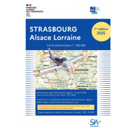 Carte Strasbourg-Alsace-Lorraine 2025 au 1/250 000 édition 1