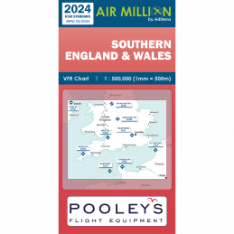 Carte OACI 2025 AIR MILLION VFR ROYAUME-UNI+IRELANDE au 1/1 000 000