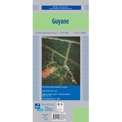 Carte de Vol à vue Guyane Française 2024 au 1/740 000