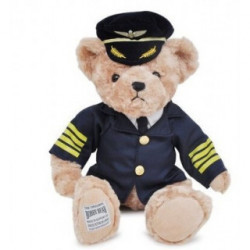 Captain Pilot Teddy Bear en peluche 22 cms