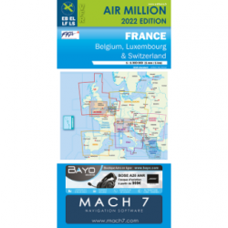 Carte AIR MILLION VFR France 2024 au 1/1 000 000