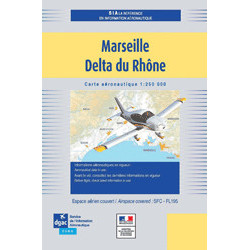 CARTE MARSEILLE DELTA DU RHONE 2024 au 1/250 000 édition 2