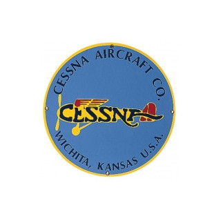 Plaque emaillée CESSNA AIRCRAFT