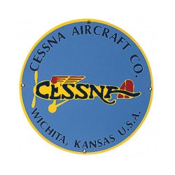 Plaque emaillée CESSNA AIRCRAFT