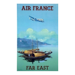 AFFICHE AIR FRANCE FAR EAST