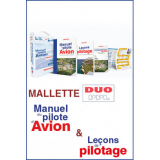 LA MALLETTE DUO PPL-LAPL. Le manuel pilote avion 19ème édition)+Manuel leçon de pilotage 6 ème édition + livret de progression