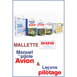 LA MALLETTE DUO PPL-LAPL. Le manuel pilote avion 19ème édition)+Manuel leçon de pilotage 6 ème édition + livret de progression