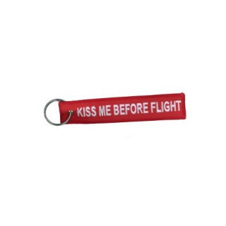 Porte-clés KISS ME BEFORE FLIGHT