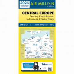 Carte OACI 2024 AIR MILLION VFR CENTRAL EUROPE ( ALLEMAGNE) au 1/1 000 000