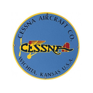 Plaque emaillée CESSNA AIRCRAFT