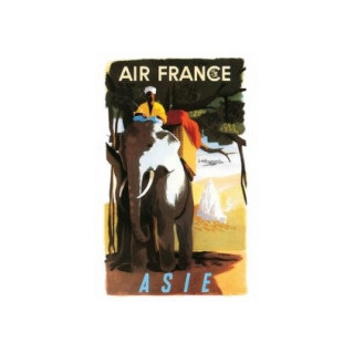 AFFICHE AIR FRANCE ASIE