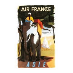 AFFICHE AIR FRANCE ASIE