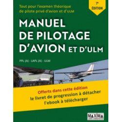 LE MANUEL DE PILOTAGE D'AVION 7ème édition + livret de progression MAXIMA