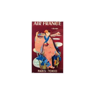 AFFICHE AIR FRANCE PARIS-TOKYO