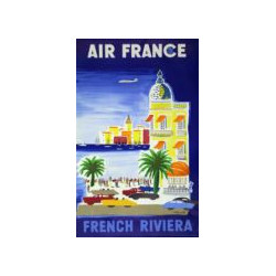 AFFICHE AIR FRANCE French Riviera