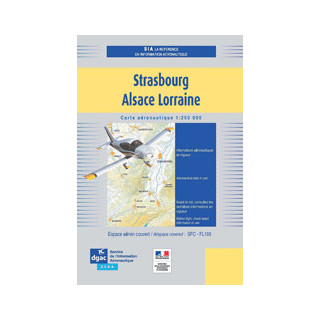 Carte Strasbourg-Alsace-Lorraine 2024 au 1/250 000 édition 1