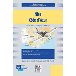 CARTE NICE COTE D'AZUR 2024 au 1/250 000 édition 2