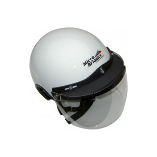 Casque Paramoteur/ULM Micro Avionics avec visière transparente