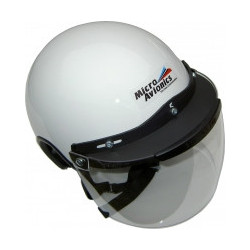 Casque Paramoteur/ULM Micro Avionics avec visière transparente