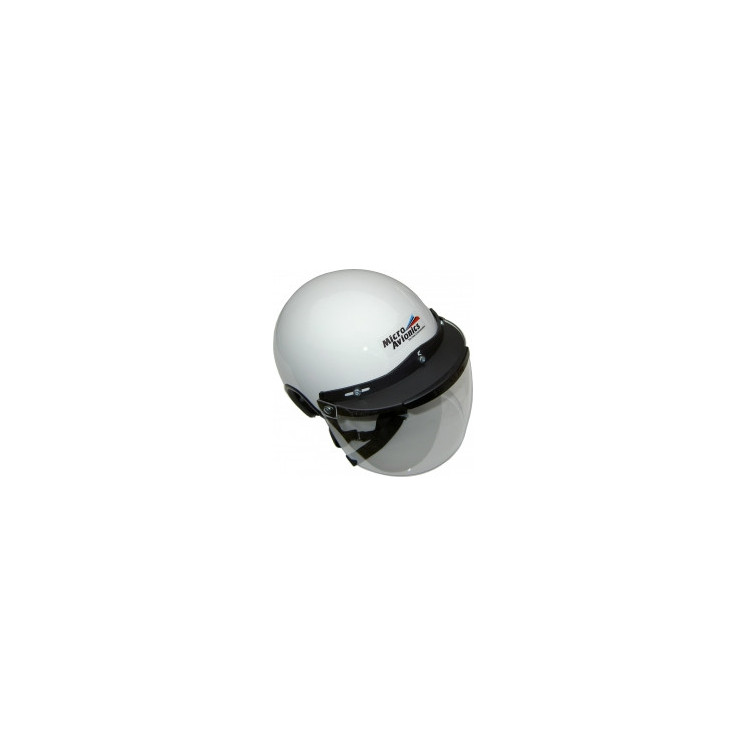 Casque Paramoteur/ULM Micro Avionics avec visière transparente