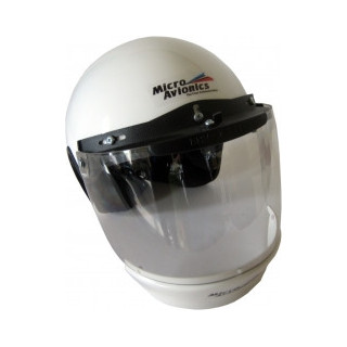 Casque Paramoteur/ULM Micro Avionics avec visière et déflecteur d'air