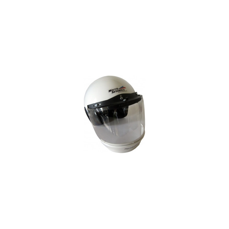 Casque Paramoteur/ULM Micro Avionics avec visière et déflecteur d'air