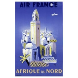 AFFICHE AIR FRANCE AFRIQUE DU NORD