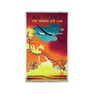 AFFICHE AIR FRANCE THE FRENCH AIR LINE