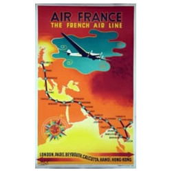 AFFICHE AIR FRANCE THE FRENCH AIR LINE