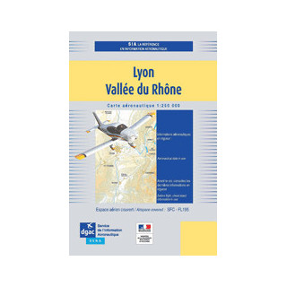 Carte Lyon Vallée du Rhône 2024 au 1/250 000 édition 1