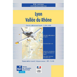 Carte Lyon Vallée du Rhône 2024 au 1/250 000 édition 2