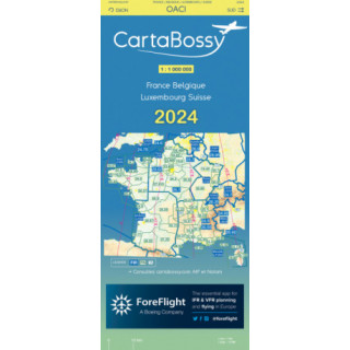 CARTABOSSY VFR 2024 FRANCE au 1/ 1 000 000