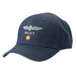 Casquette pilote bleue marine