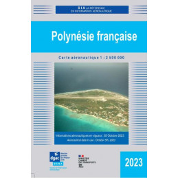 Carte de Vol à vue Polynésie française 2023